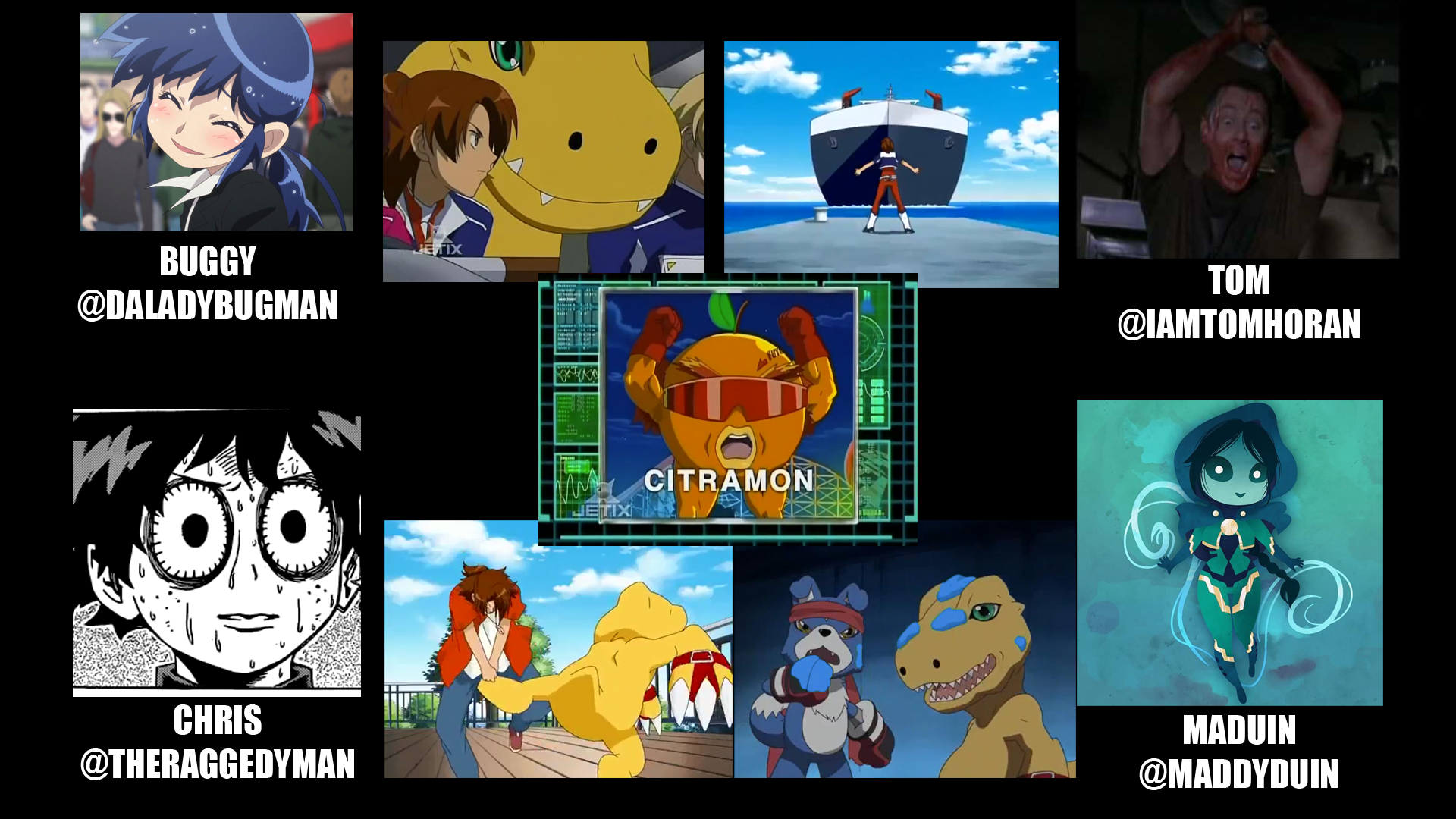 I made a collage image with all Digimon that I want in the Digimon